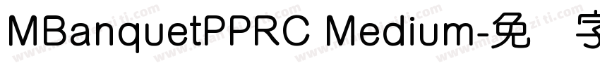 MBanquetPPRC Medium字体转换